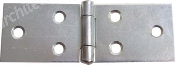 Steel Back Flap Hinge 80 x 28mm (pair) - Galvanized