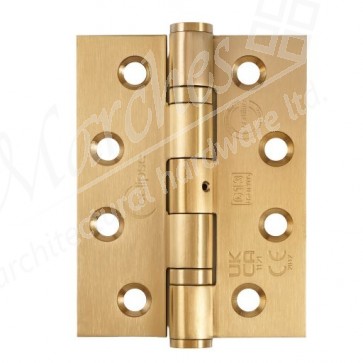Eclipse 4" Fire Rated Ball Bearing Butt Hinge (Pair) - Satin Brass