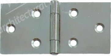 2 1/2" Uncranked Back Flap Hinge (pair) - Zinc 