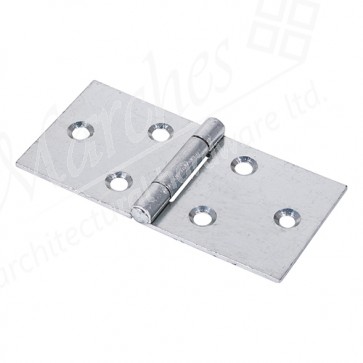 2" Uncranked Back Flap Hinge (Pair) - Zinc 