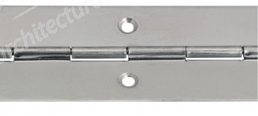 Steel Piano Hinge 32mm x 3.5m - Nickel Plated