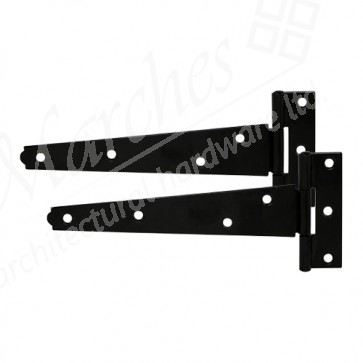 10" Metal T Hinge (pair) - Epoxy Black