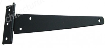 4" Metal T Hinge (pair) - Epoxy Black