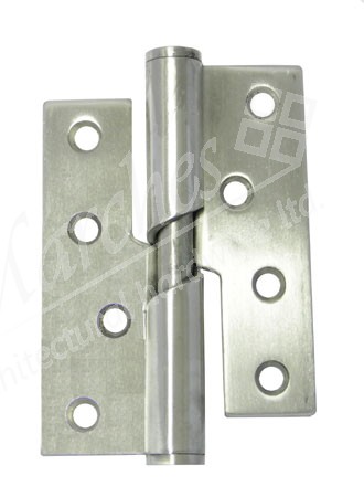 4" Rising Butt Hinge LH (pair) - Satin Stainless Steel