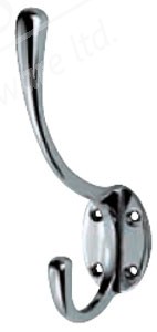 Hat & Coat Hook - Satin Chrome