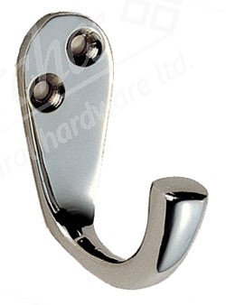 Victorian Robe Hook 46mm - Polished Chrome