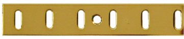 Flat Bookcase Strip 1.83m - Solid Brass