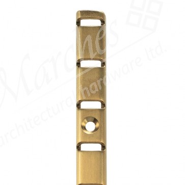 "U" Section Bookcase Strip 1.83m - Electro Brass