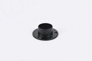 End Socket For 25mm Round Wardrobe Rail Matt Black