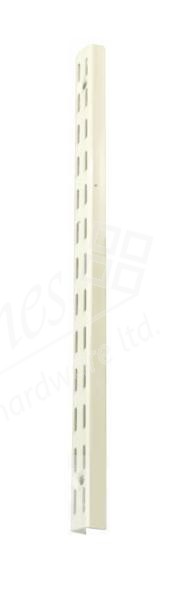 White 2060mm Twin Slot Upright