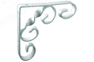 Scroll Shelf Bracket White 100mm