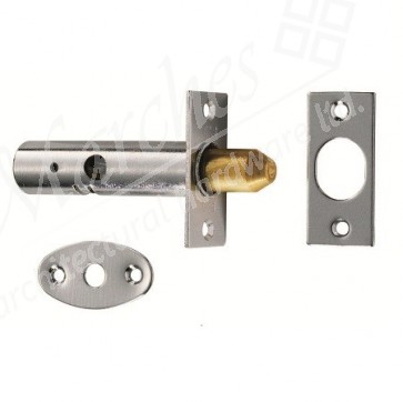 Security Door Bolt - Polished Chrome