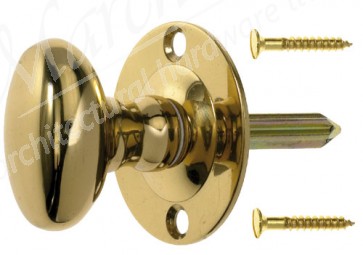 Oval Thumbturn/Rackbolt - Polished Brass