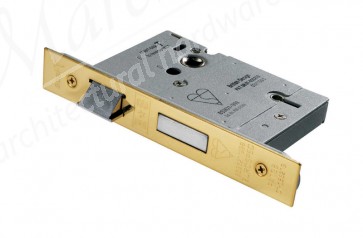 Eurospec British Standard 5 Lever Sashlock 76mm - PVD Brass