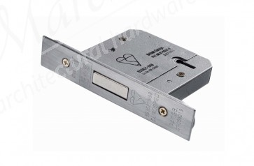 British Standard 5 Lever Deadlock 76mm - Satin Stainless Steel