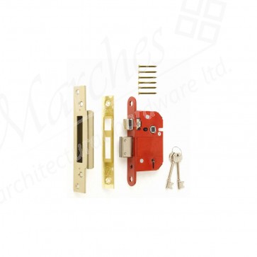 Era Fortress British Standard High Security 5 Lever Sashlock 64mm - Brass