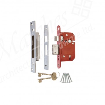 Era Fortress British Standard High Security 5 Lever Sashlock 76mm Keyed Alike - Satin Chrome