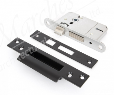 2.5" British Standard 5 Lever Sashlock KA - Black 