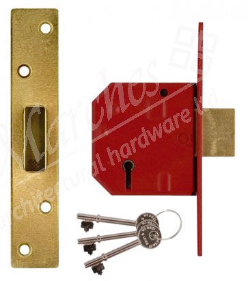67mm Union 2134E 5 Lever BS Deadlock - Various Finishes