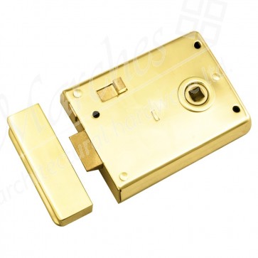 Rim Latch/Bolt - Polished Brass