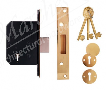 TSS 5 Lever BS Deadlock 64mm - Brass