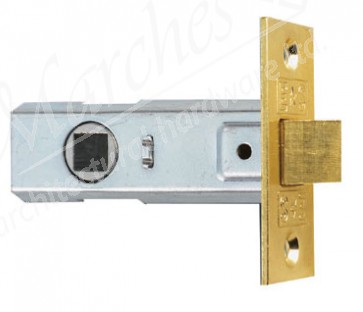 Tubular Mortice Latch 2.5" - Brass