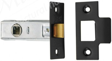 Tubular Mortice Latch 2.5" - Black