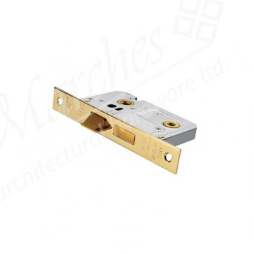 Bathroom Mortice Lock 3" - Electro Brass 