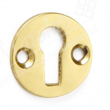 Escutcheon 22mm Round - Brass