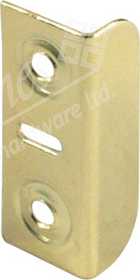 Plated Angled Strike Plate - Brass