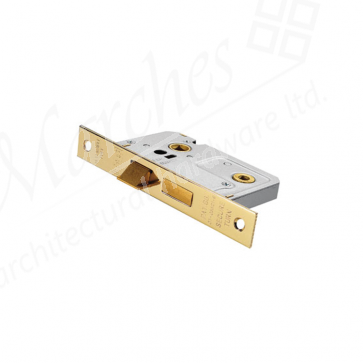 Bathroom Mortice Lock 2.5" - Electro Brass