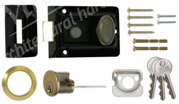 Yale Night Latch 60mm Backset - Black Case