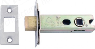 Heavy Duty Tubular Dead Bolt 8mm Spindle Polished Brass/Satin Stainless Steel