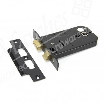 5" Horizontal 3Lever Lock Black