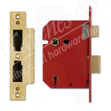 Union 2201 5 Lever Sashlock - Polished Brass