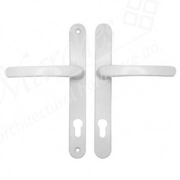 Straight Sprung Espag Handle (92mm Centres) - White