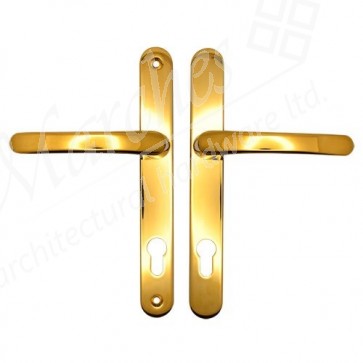 Straight Sprung Espag Handle (92mm Centres) - Gold