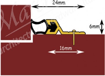 Exitex STD Standard Door Surround Screw Fix 6090mm - Aluminium