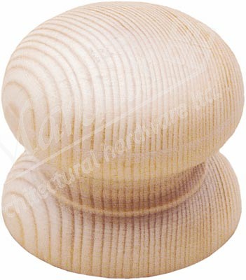 Knob, with pilot hole, beech