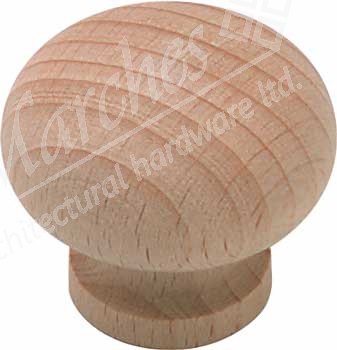 Knob 44mmdia Unfinish Oak Std1