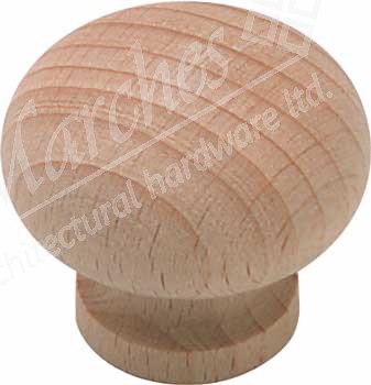 Knob 44mmdia Unfinish Oak Std1