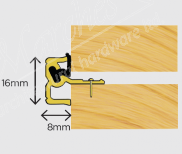 Exitex Double Door Centre Seal - Brown (1.01.105)