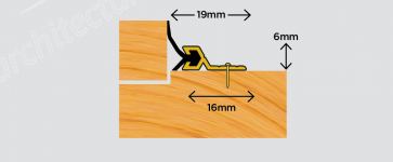 Exitex Flex n Seal Door Surround Gold (1.01.0151)