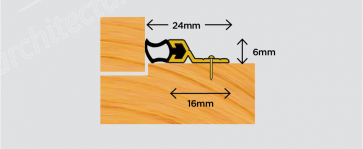 Exitex SDS (Standard Door Surround) Screw Fix - Aluminium