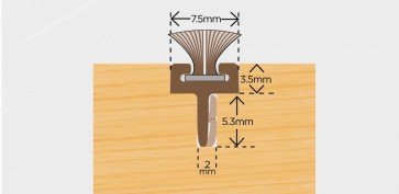 Exitex Brush Pile Carrier Centre Leg 2.2m - Brown