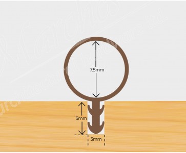 Exitex Tubex Bubble 7.5mm dia. 100m Roll Brown