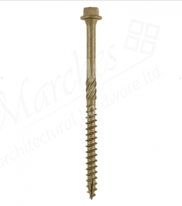 Timber Screws - Hex - Exterior - Green - Various Sizes