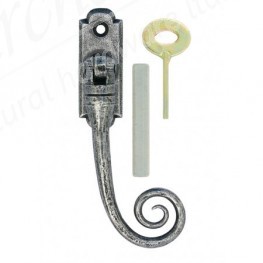 Pewter (25mm wide) Locking Monkeytail Espag Fastener RH