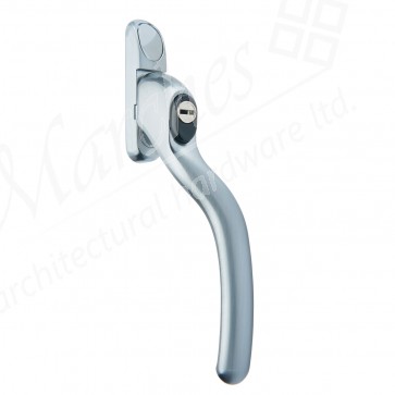 Fab & Fix Connoisseur Cranked Espag Handle RH - Hardex Satin