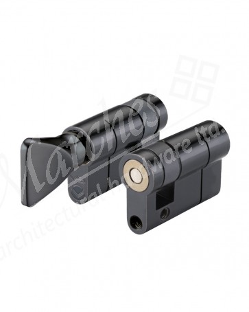 40mm Thumbturn Half Euro Cylinder (10/30) - Black